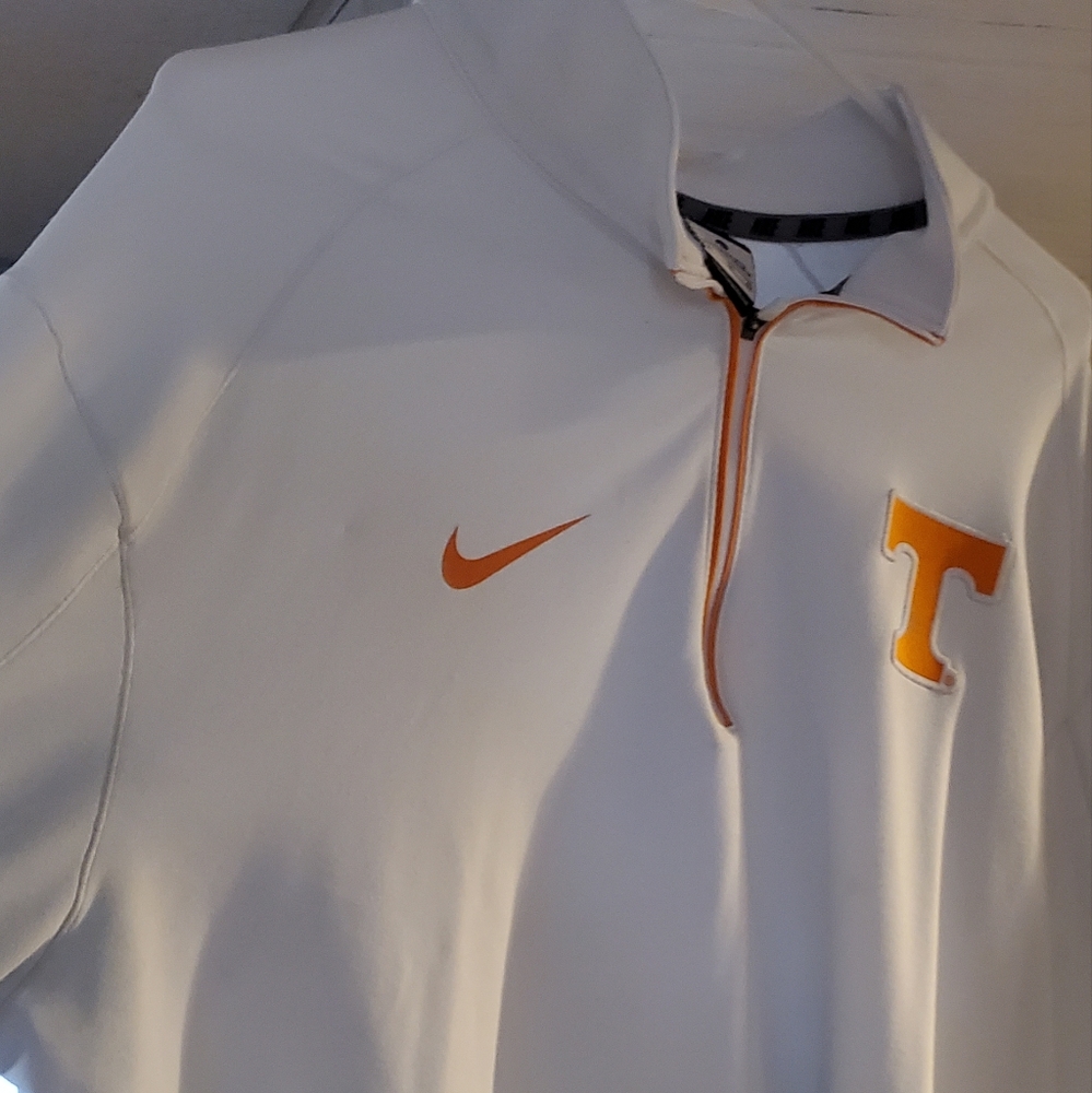 Mens 1/4 zip white xl